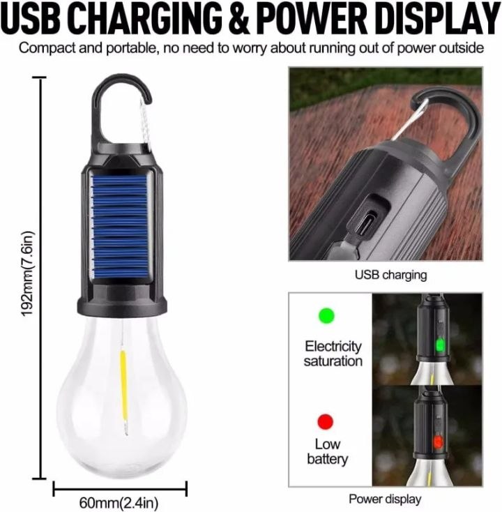 Lampe Solaire LED Rechargeable