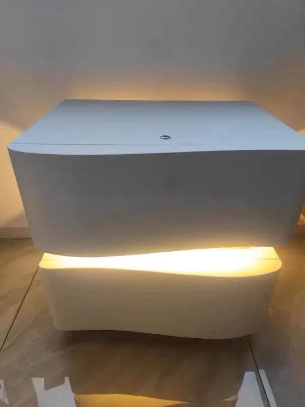 Table de Chevet Moderne avec Éclairage Intégré